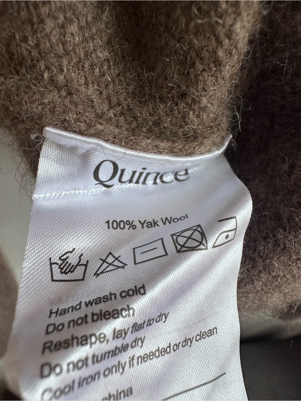 Quince 100% Yak Wool Turtleneck Sweater - Brown - Picture 6 of 7